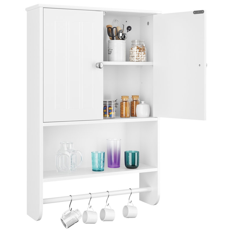 Armoire murale l 19 po x H 30 po x P 5,7 po, Blanc