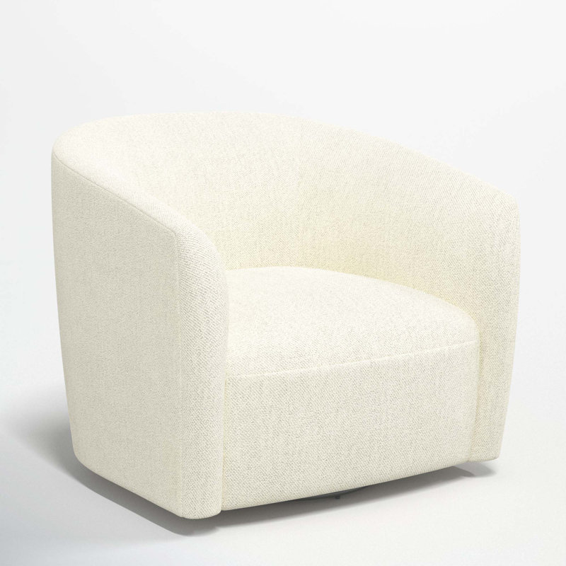 Marita 32" Barrel Chair, Milsap Canvas Sustain® Tweed