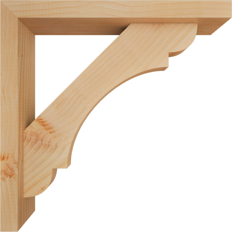 Support de bloc olympique avec entretoise décalée, 20 po x 20 po, Sapin Douglas de l 3 1/2 (lisse)