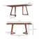 Stipe Walnut Solid Wood Dining Table
