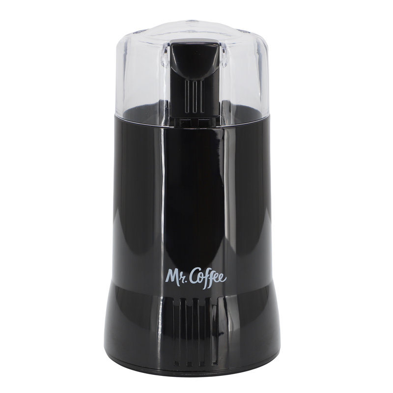 Moulin à café électrique de 4 à 12 tasses avec interrupteur de sécurité noir Mr. Coffee