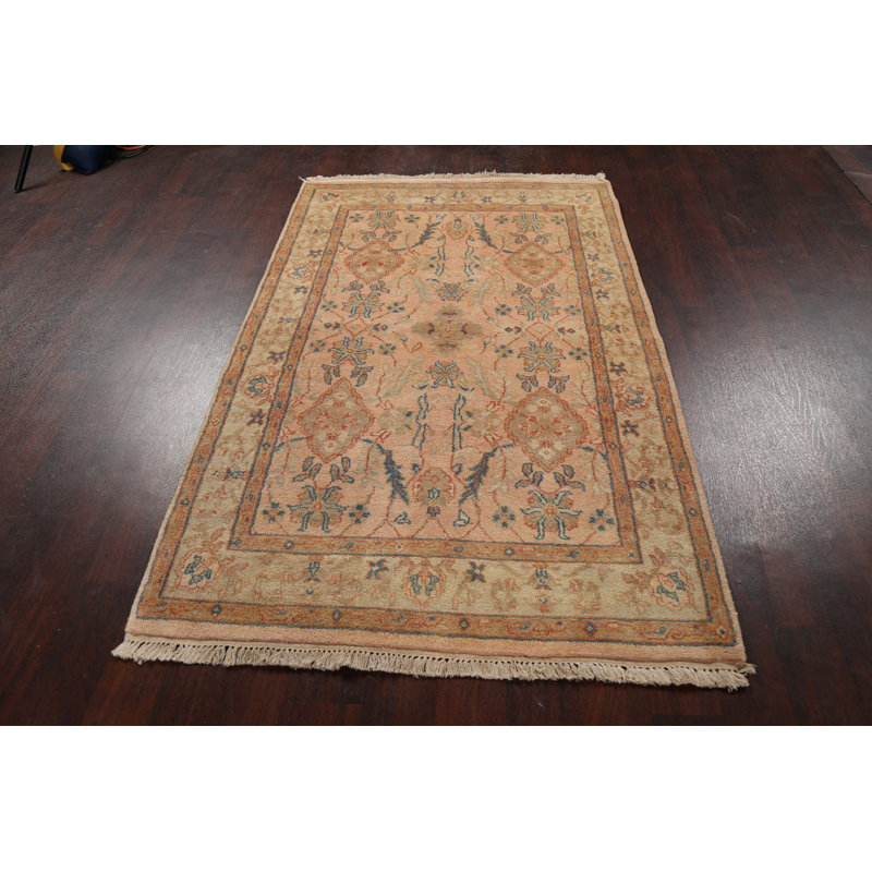 Tapis unique en laine noué à la main 3 pi 11 po x 6 pi 2 po New Age