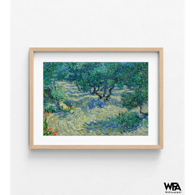 Olive Orchard By Van Gogh, Framed Olive Trees Wall Art, Van Gogh Trees Print, Olive Trees By Van Gogh,Vincent Van Gogh Print,Framed Wall Art