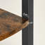 Shreya 129.5cm H x 30cm W Steel Corner Bookcase