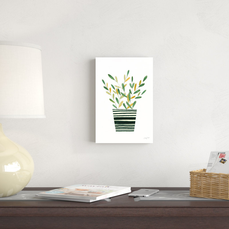 «Herb Garden I» par Courtney Prahl - peinture sur toile tendue, H 12 po x l 8 po x P 1,25 po