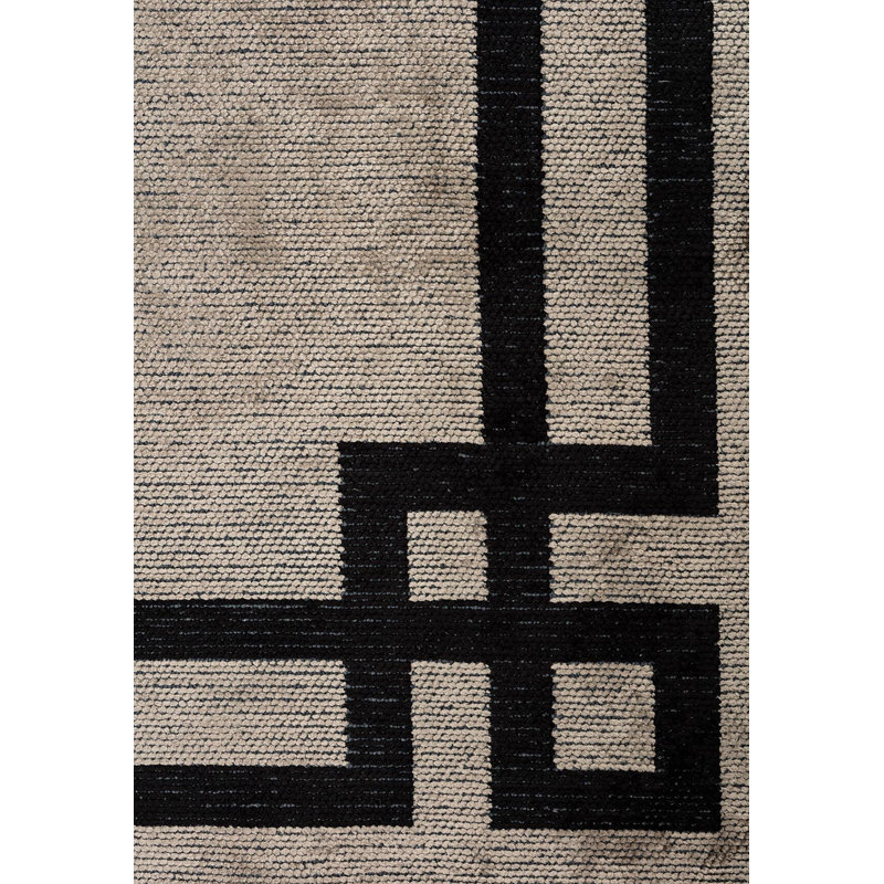 Contemporain uni avec bordure, Rectangle 7 pi 10 po x 11 pi 2 po
