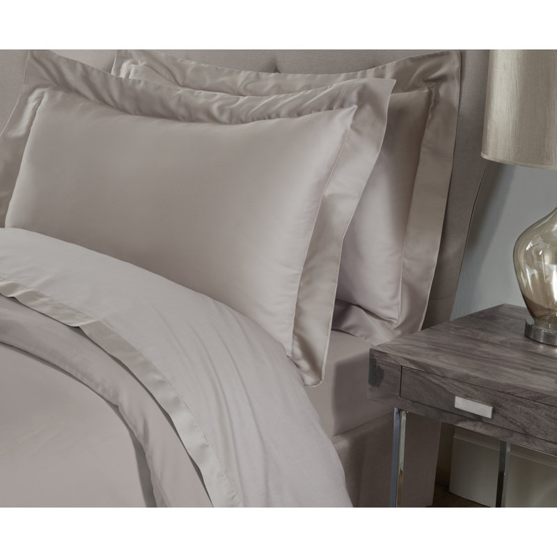 Marone Sateen Machine Woven Fitted Sheet, Mink, Single (3')