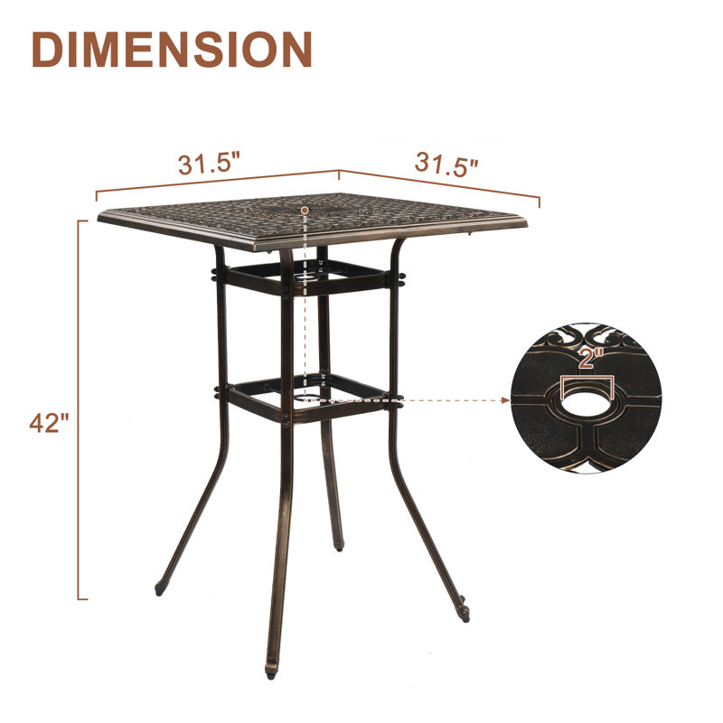 Table de bar Brenk