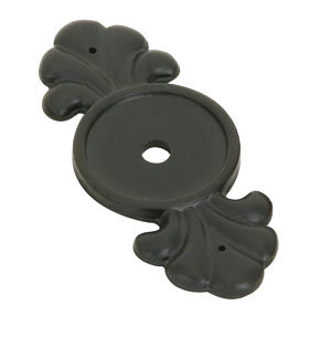 Emtek Tuscany Bronze Backplate for Knob, Flat Black Bronze