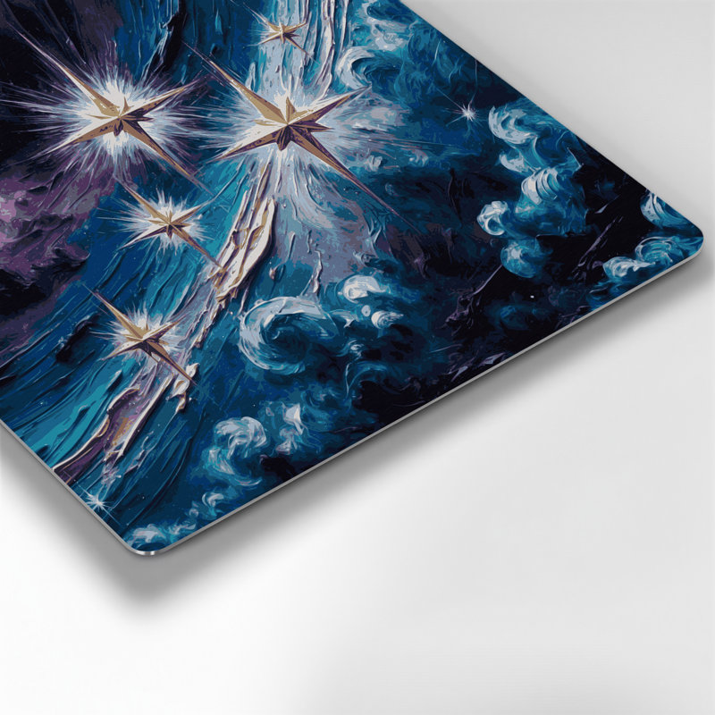 Art mural en métal gris Space Southern Cross, H 144 po x l 144 po x P 0,05 po