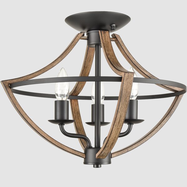 Rosalind Wheeler Bulpitt Semi Flush Mount & Reviews | Wayfair