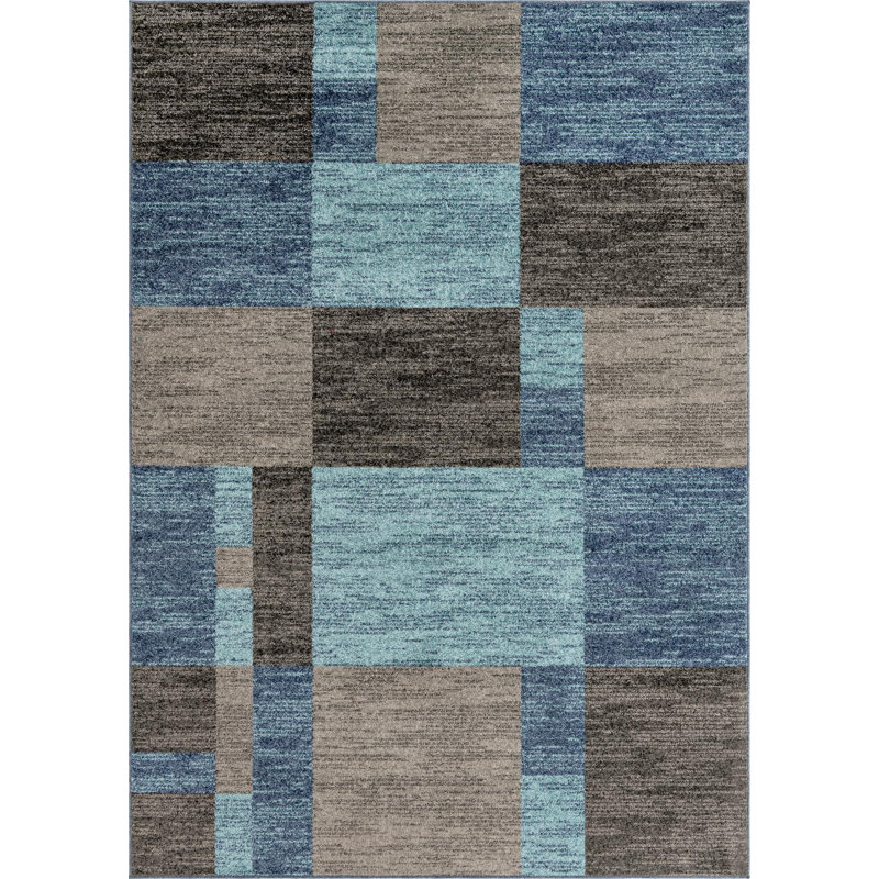 Eginhard Geometric Indoor Rug, Rectangle 7' x 10'
