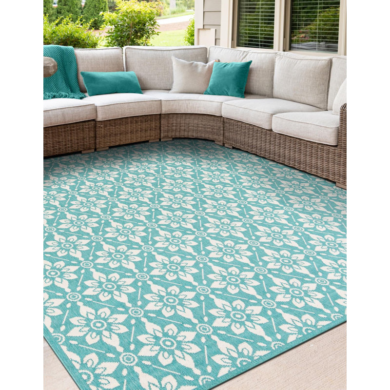 Tapis d'extérieur noir Aucun, Carré 7 pi 10 po