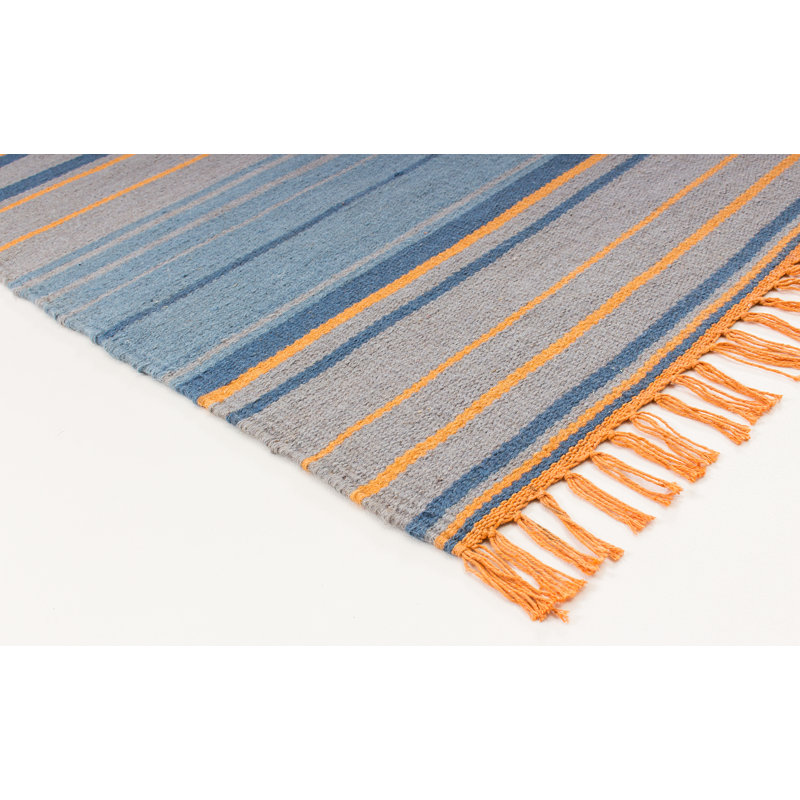 Turquoise Geometric Hand Woven Area Rug, Runner 70 x 250cm