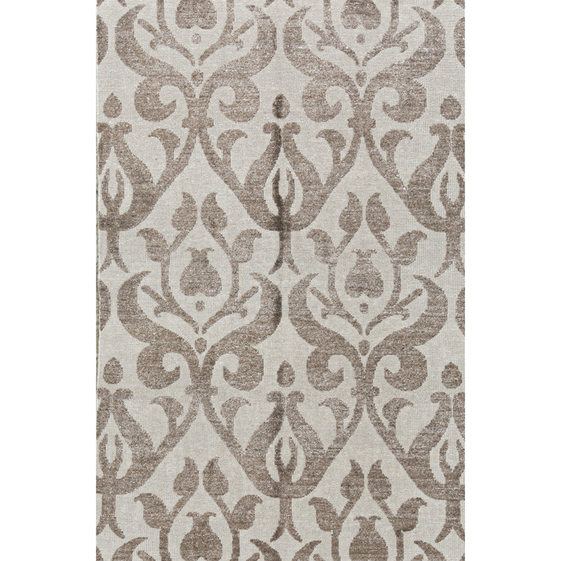 Tapis beige / brun noué à la main La Ciel La Ciel