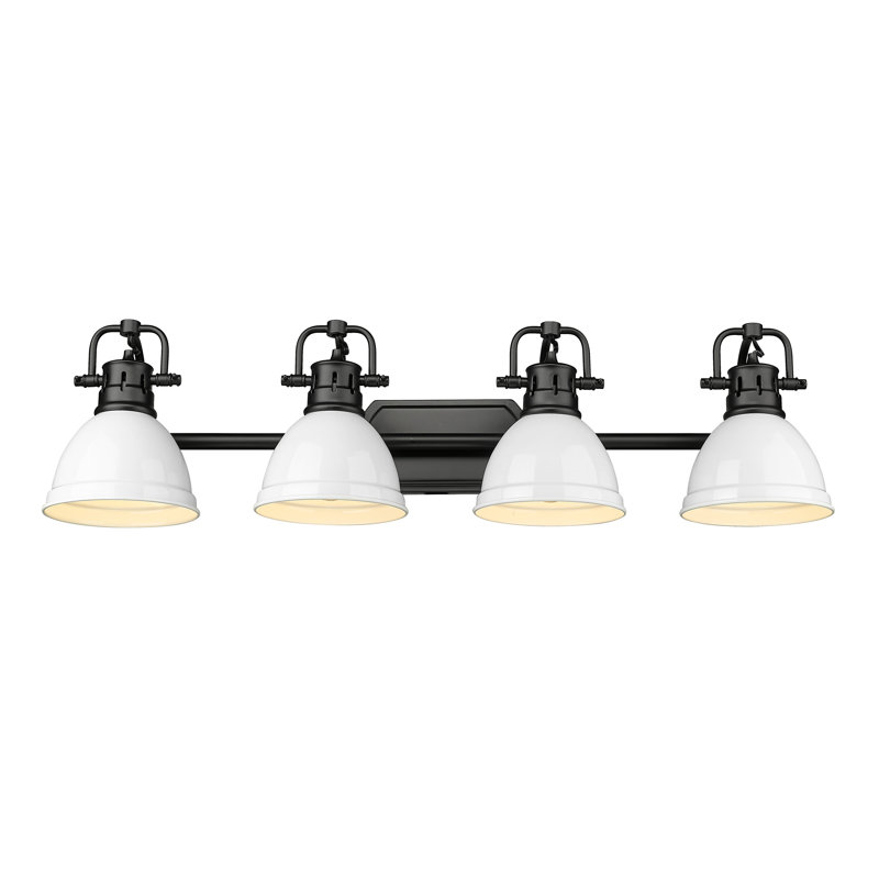 Calico 4 - Light Dimmable Vanity Light, White, Matte Black