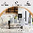 63'' Dining Table Set For 4–6 People, Modern Tempered Glass Kitchen Table With Faux Leather Chairs-137798823-147669639