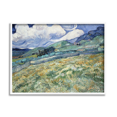 Paysage de montagne derrière Saint Paul Classic par Vincent Van Gogh - Peinture