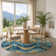 Premium Machine Washable Maag AMF1786 Swirls Rug
