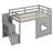 Loft Bed With Storage Staircase And Window-1153908616