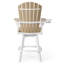 Fauteuil bar pivotant Kevin Adirondack, blanc-130679232-130679233