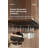 Donalda Wall Mounted Wine Glass Rack Black