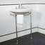 St. George White Vitreous China U-Shaped Console Bathroom Sink with Overflow-138785080