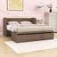 Grand lit escamotable en bois avec station de charge-284897308