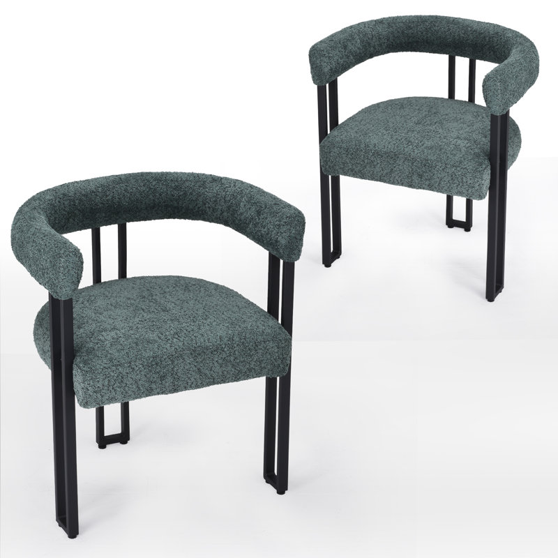 Mahjabi Upholstered Dining Chair, Green