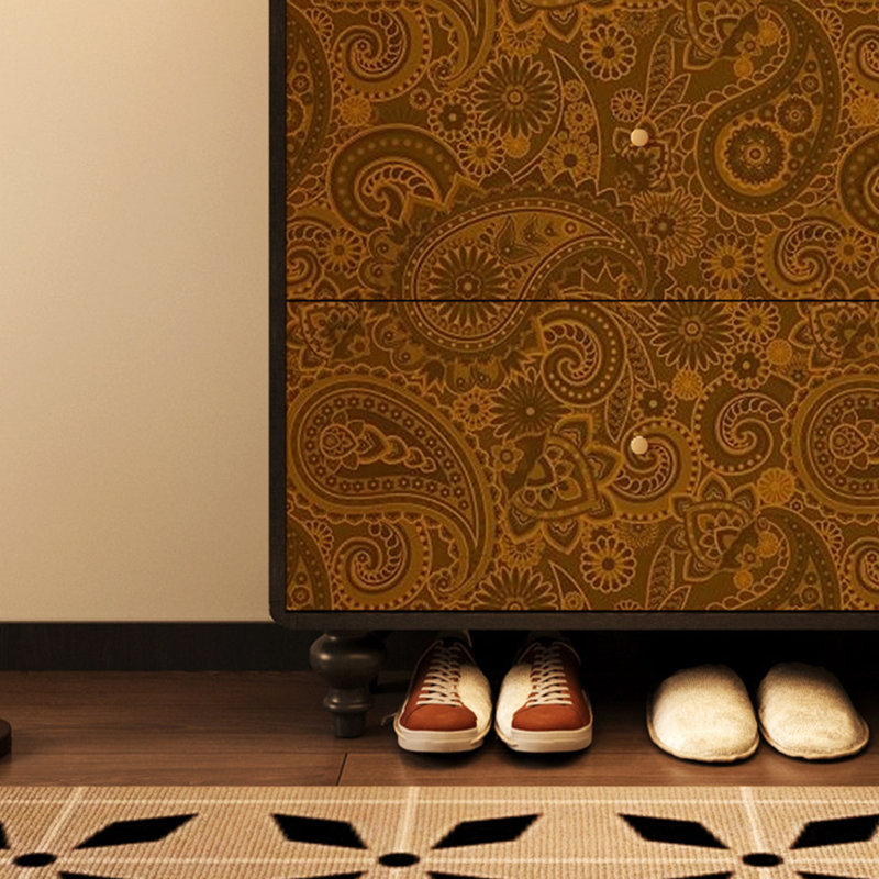 Rangement pour vestibule en bois massif Luxury, Black