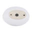 Lavabo vasque ovale en céramique blanche 16 x 13 pouces pour la salle de bain - Teinture, article essentiel élégant, blanc moderne, teinture, idéal pour diverses salles de bain