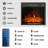 Saad Symple Stuff Black Electric Fireplace-649784598