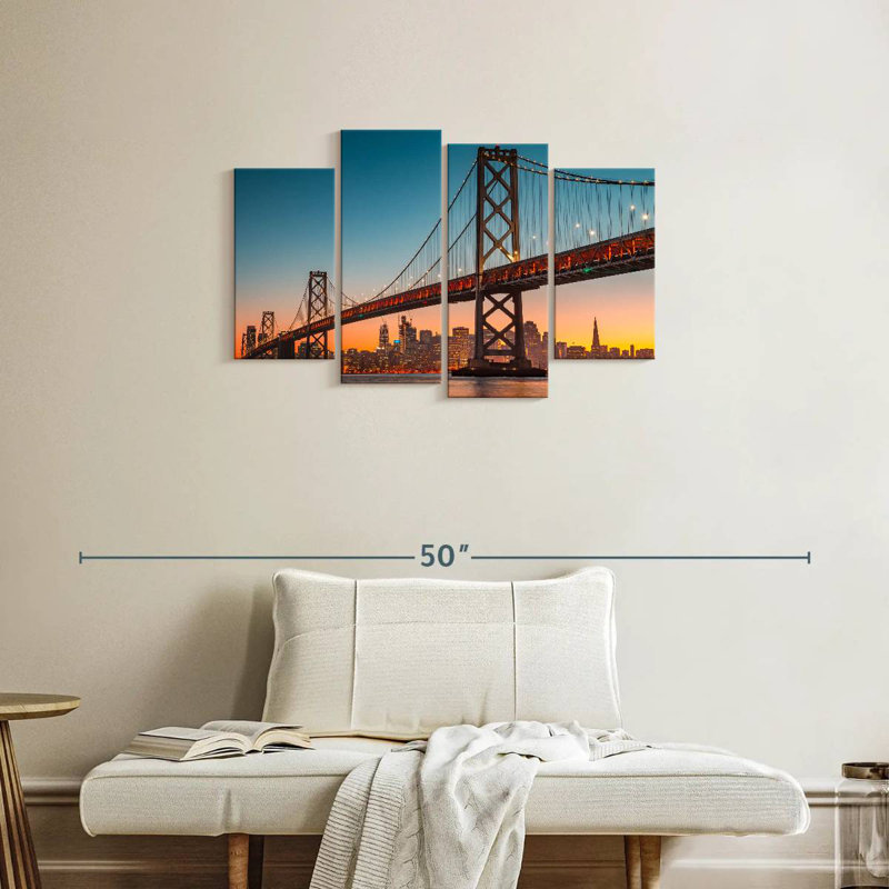 Lilie SF, pont d'Oakland Bay, H 22 po x l 36 po
