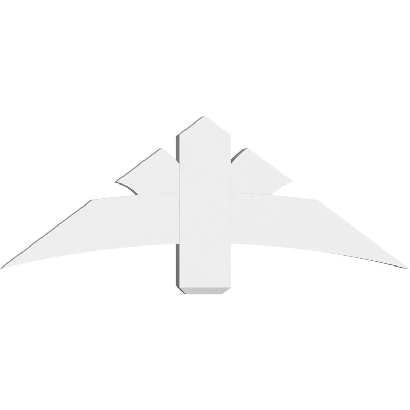Support pour pignon Davenport, H 18 po x l 48 po (pas: 9/12), P 4 po x F 6 po, PVC