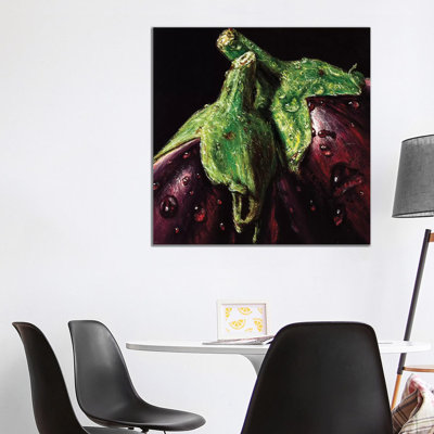 Aubergines by AlmaCh - Wrapped Canvas Painting