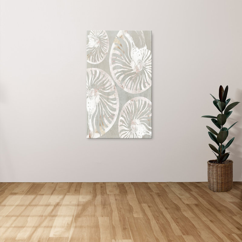"Nautilus Shell Collection" par Carol Robinson, reproduction sur toile, H 28 po x l 48 po x P 1,5 po
