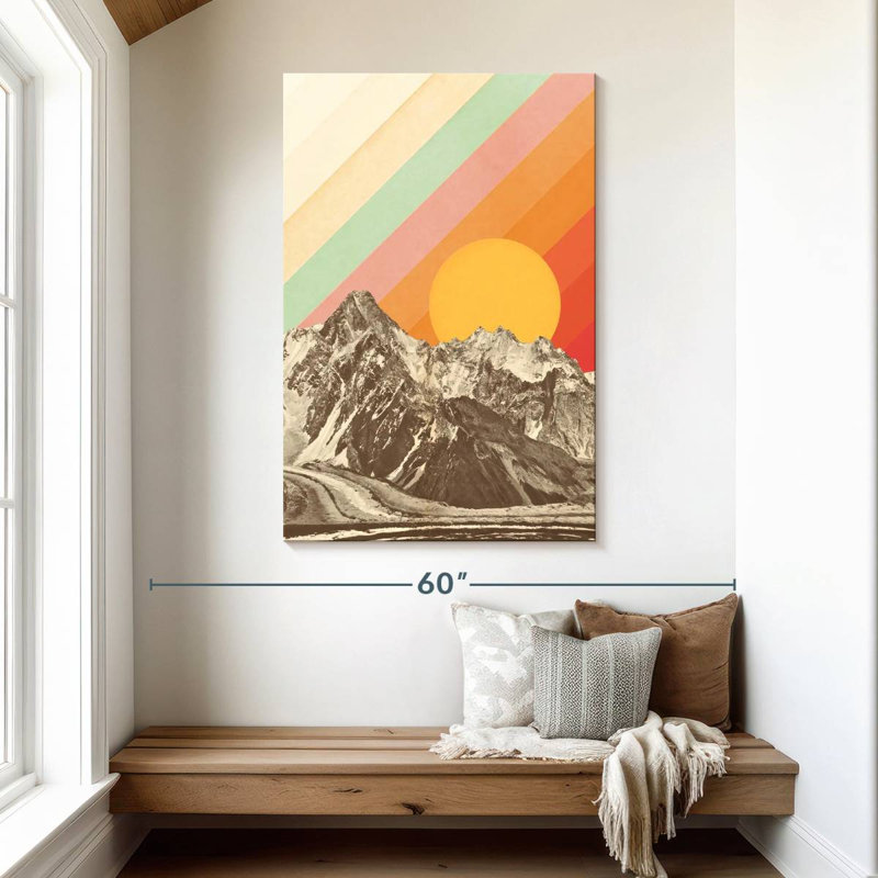 Paysage de montagne d'Alvord I, H 48 po x l 32 po