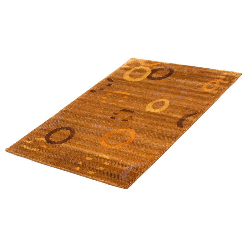 Tapis brun clair unique 3 pi 8 po x 5 pi 10 po Reasor