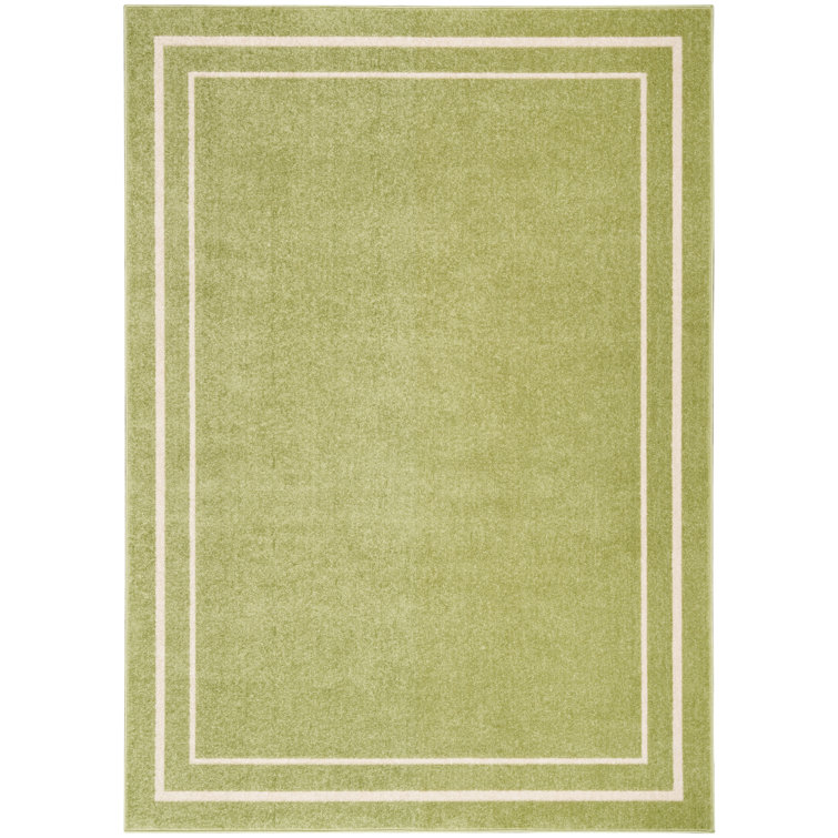 Nourison Essentials Green Ivory Indoor/Outdoor Area Rug