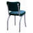 Retro Home Upholstered 'V' Back Dining Chair-10955943