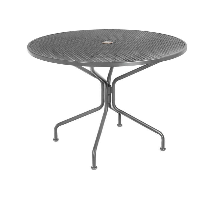 Mesh Outdoor Round, Textured Black, 48"