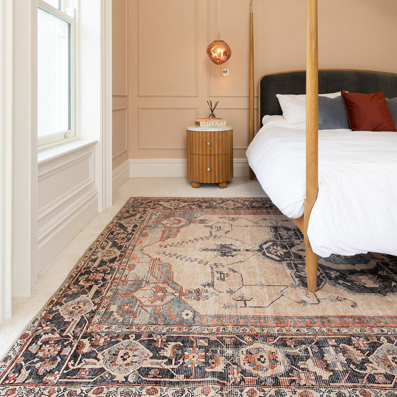 Vintage Look Area Rug, Rectangle 200 x 290 cm