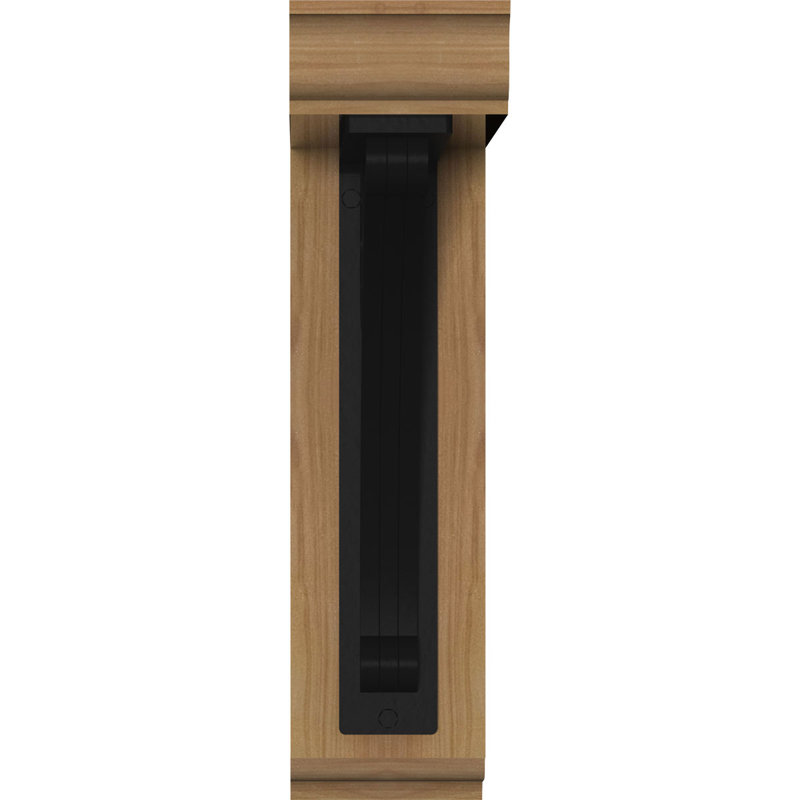 Crawley Traditional Traditional Ironcrest, H 16 po x P 14 po, Cèdre rouge de l'Ouest l 3 1/2 po x T 2 po (lisse