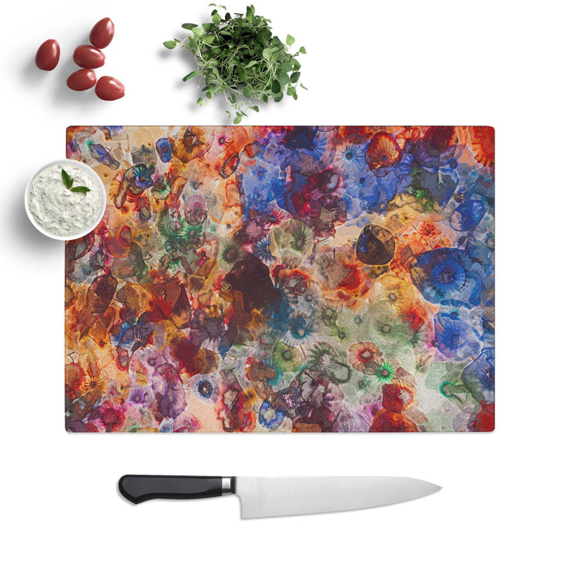 Tempered Glass Me Chopping Board, 39 cm W x 28.5 cm L