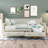 Twin  Size Wooden Modern And Rustic Casual Style Daybed, Cream White-2021518960