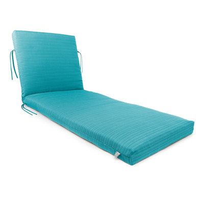 Chaise longue réversible, cousue et cousue à la main, avec attache et rembourrage en polyester blanc.