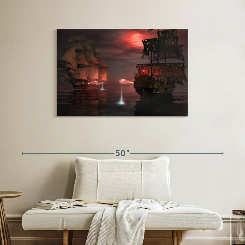 Pirate ship battle Aletra, H 26 po x l 39 po