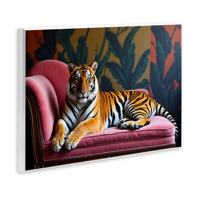 Plaque murale exotique «Tiger», par Lettré et doublé