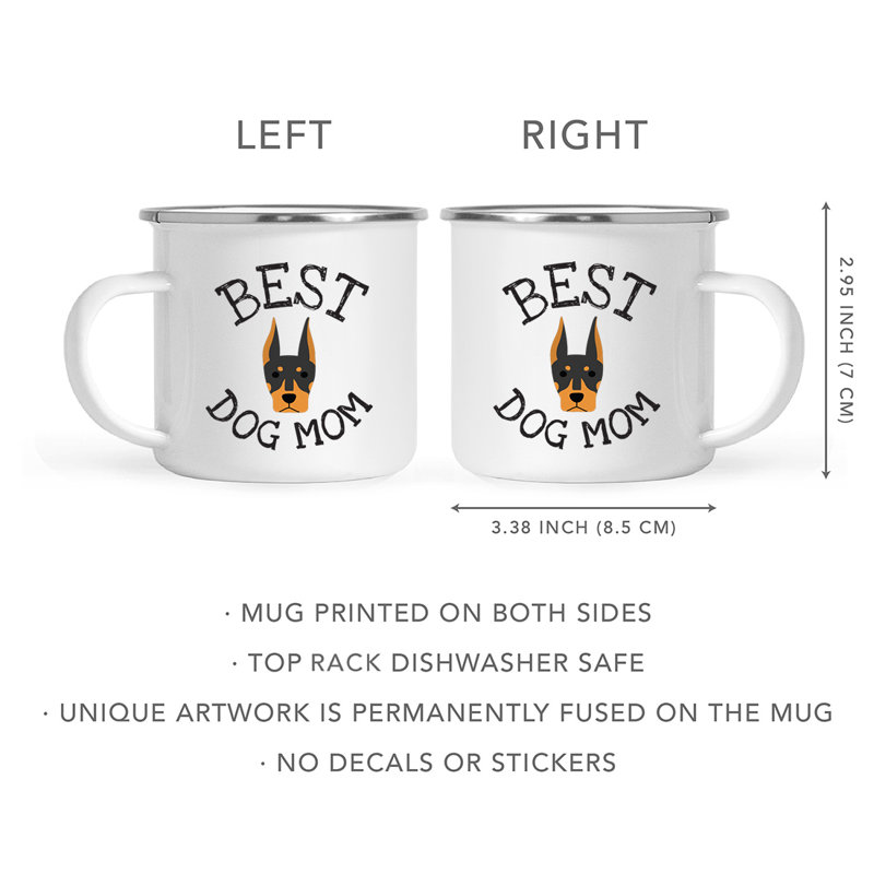 Tasse de camping Best Dog Mom, Doberman