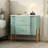 Danny Wooden Nightstand With 2 Storage Drawers & Metal Legs-300224051